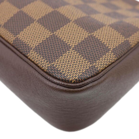 Louis Vuitton  Trousse Makeup Damier Ebene Pochette Clutch Brown - Picture 9 of 14